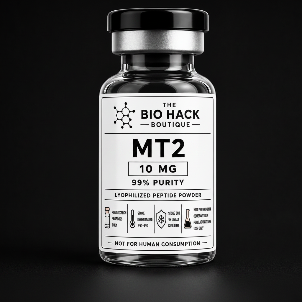 MT2 Melanotan II 10 MG lyophilized peptide powder vial