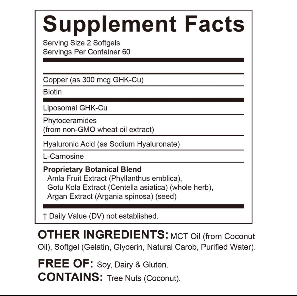 GHK-Cu 120 soft capsules